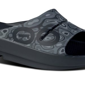 Women's OOahh Sport Slide Sandal - Black Water Camo